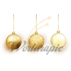 Gold Christmas Balls in North Carolina